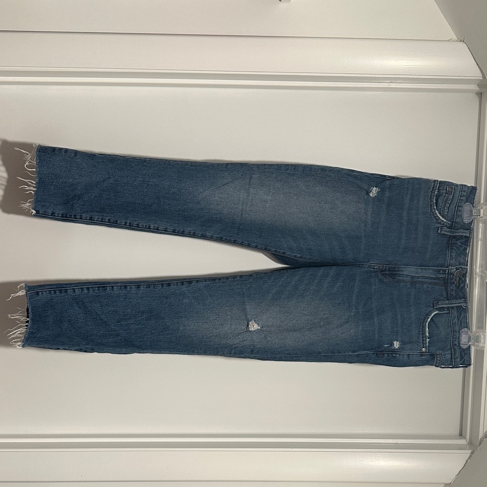 Sam Edelman Blue Distressed Ankle Jeans